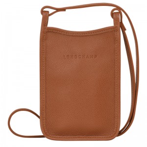Capa Longchamp Le Foulonné Phone case Feminino Caramel | LC-IERA4751