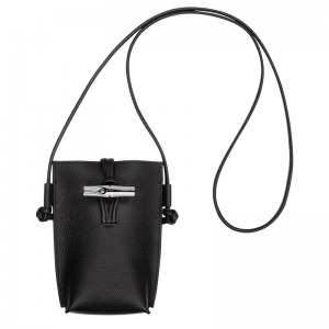 Capa Longchamp Le Roseau Phone case Feminino Pretas | LC-EGUZ7377