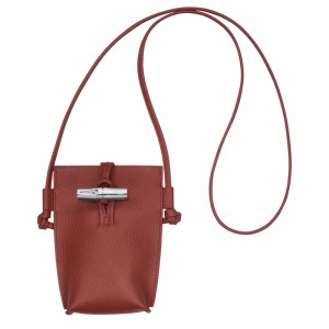 Capa Longchamp Le Roseau Phone case Feminino Chestnut | LC-XHNX9042