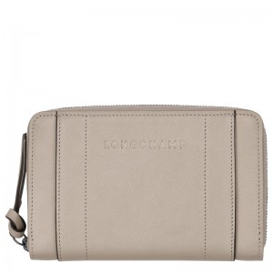 Carteiras Longchamp 3D Wallet Feminino Clay | LC-RZKX0081