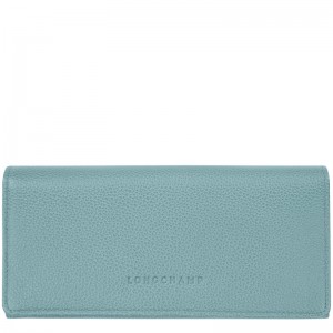 Carteiras Longchamp Le Foulonné Continental wallet Feminino Eucalyptus | LC-AWAW9622