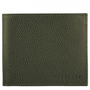 Carteiras Longchamp Le Foulonné Wallet Feminino Caqui | LC-SKZO0749