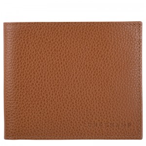 Carteiras Longchamp Le Foulonné Wallet Feminino Caramel | LC-VSIH7441