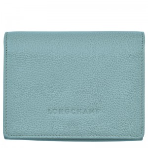 Carteiras Longchamp Le Foulonné Wallet Masculino Eucalyptus | LC-RUOF2061