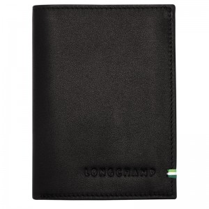Carteiras Longchamp sur Seine Wallet Masculino Pretas | LC-HSWT7395