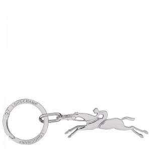 Chaveiro Longchamp Cavalier Keyring Masculino Prateadas | LC-JJXD9443