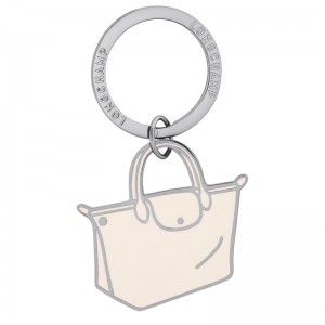 Chaveiro Longchamp Le Pliage Key rings Feminino Ecru | LC-TXBT1264