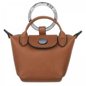 Chaveiro Longchamp Le Pliage Xtra Airpods case Masculino Cognac | LC-YQUF5456