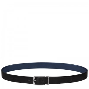 Cintos Longchamp Delta Box Masculino Black/Navy | LC-CBBG0569