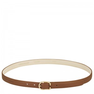 Cintos Longchamp Le Foulonné Ladies' belt Feminino Caramel | LC-WSSG4715