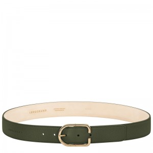 Cintos Longchamp Le Foulonné Ladies' belt Feminino Caqui | LC-WTVE9668