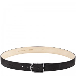 Cintos Longchamp Le Foulonné Men's belt Masculino Pretas | LC-QUHD8418