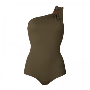 Fato de Banho Longchamp Swimsuit Feminino Caqui | LC-HMAO8098
