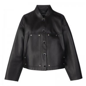 Jaquetas Longchamp Jacket Feminino Pretas | LC-DDJI4278