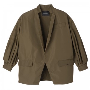Jaquetas Longchamp Kimono jacket Feminino Artichoke | LC-JOSE7312