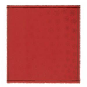 Lenços Longchamp La Médaille Shawl Feminino Tomato | LC-GPUF2143