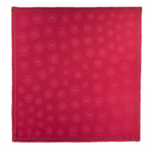 Lenços Longchamp La Médaille Shawl Masculino Magenta | LC-CIYD0099