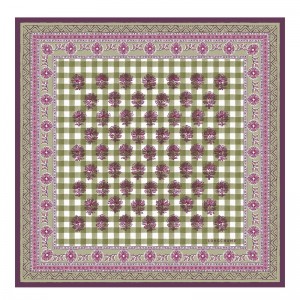 Lenços Longchamp The Bucolic Escapade Silk scarf 50 Feminino Artichoke | LC-ISMQ3092