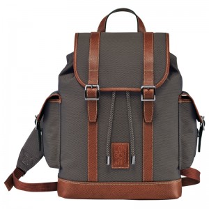 Mochilas Longchamp Boxford Backpack Masculino Marrom | LC-NMDD8609