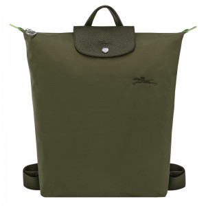 Mochilas Longchamp Le Pliage Green M Backpack Masculino Forest | LC-XAPD3075