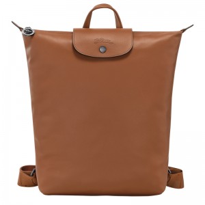 Mochilas Longchamp Le Pliage Xtra M Backpack Masculino Cognac | LC-CHFP3296