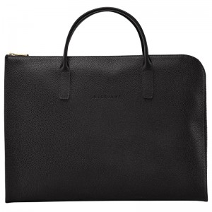 Pasta Longchamp Le Foulonné S Briefcase Feminino Pretas | LC-PFFW8474
