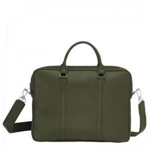 Pasta Longchamp Le Foulonné XS Briefcase Feminino Caqui | LC-ZWBT9231