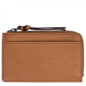 Porta Cartão Longchamp 3D Card holder Feminino Natural | LC-JNAR3300