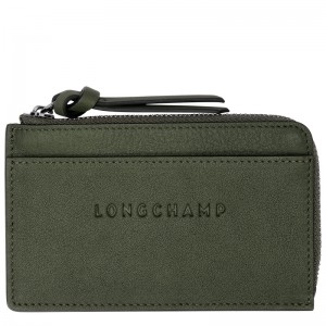 Porta Cartão Longchamp 3D Card holder Feminino Caqui | LC-SZVI9170