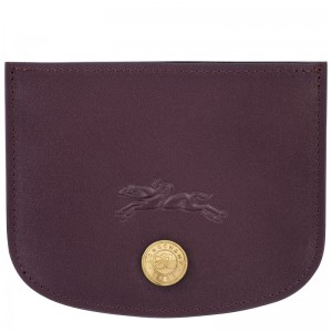 Porta Cartão Longchamp Épure Card holder Feminino Eggplant | LC-QLWA6343