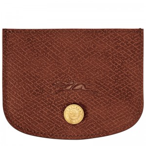 Porta Cartão Longchamp Épure Card holder Feminino Marrom | LC-AHQP7039