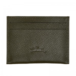 Porta Cartão Longchamp Le Foulonné Card holder Feminino Caqui | LC-NIZU2410