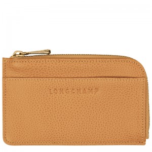 Porta Cartão Longchamp Le Foulonné Card holder Feminino Walnut | LC-CDAL9989
