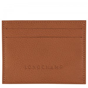 Porta Cartão Longchamp Le Foulonné Card holder Feminino Caramel | LC-DEAQ6541