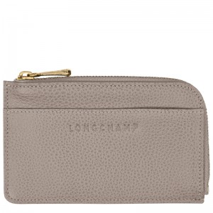 Porta Cartão Longchamp Le Foulonné Card holder Feminino Turtledove | LC-VASI1772