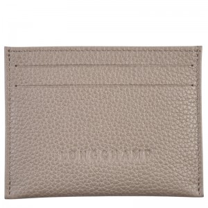 Porta Cartão Longchamp Le Foulonné Card holder Masculino Turtledove | LC-NFTE6449