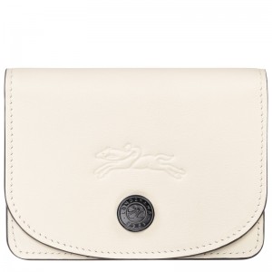 Porta Cartão Longchamp Le Pliage Xtra Card holder Masculino Ecru | LC-HJEI5815