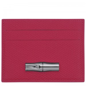 Porta Cartão Longchamp Le Roseau Card holder Feminino Beetroot | LC-GEWE0358