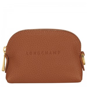 Porta Moedas Longchamp Le Foulonné Coin purse Feminino Caramel | LC-OPWS8558