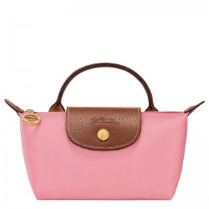 Pouches Longchamp Le Pliage Original Pouch with handle Feminino Marshmallow | LC-GGVL0136