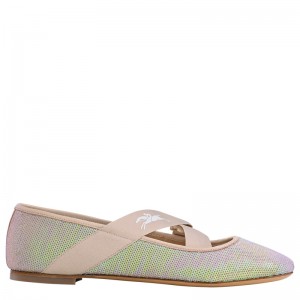 Sapatos de Ballet Longchamp Energy Ballerinas Feminino Nude | LC-OALS4084