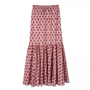 Vestido Longchamp Long skirt Feminino Blush | LC-GNYG5799