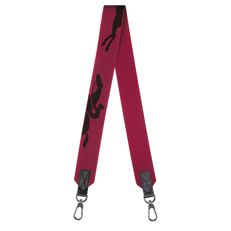 Alça De Bolsa Longchamp 3D Shoulder strap Feminino Beetroot | LC-RZOY4093