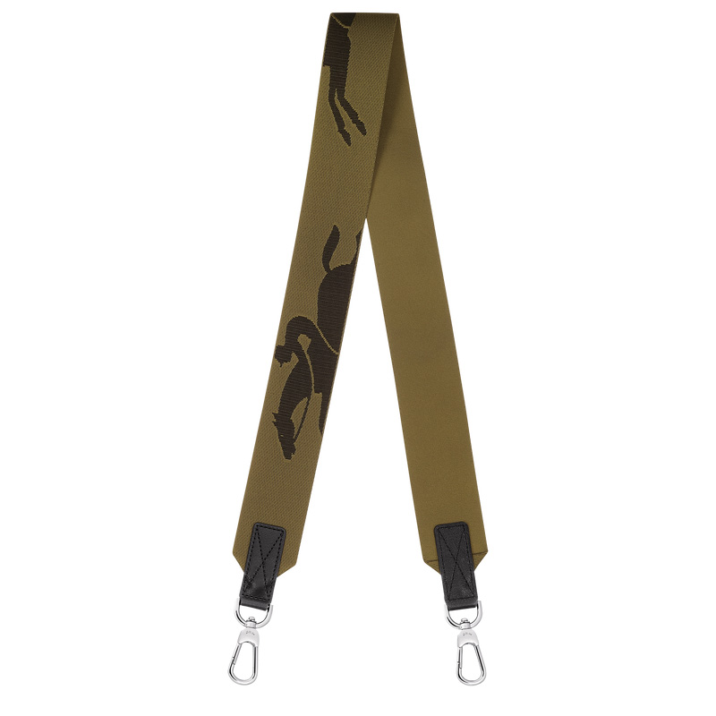 Alça De Bolsa Longchamp 3D Shoulder strap Masculino Artichoke | LC-NFSI9161