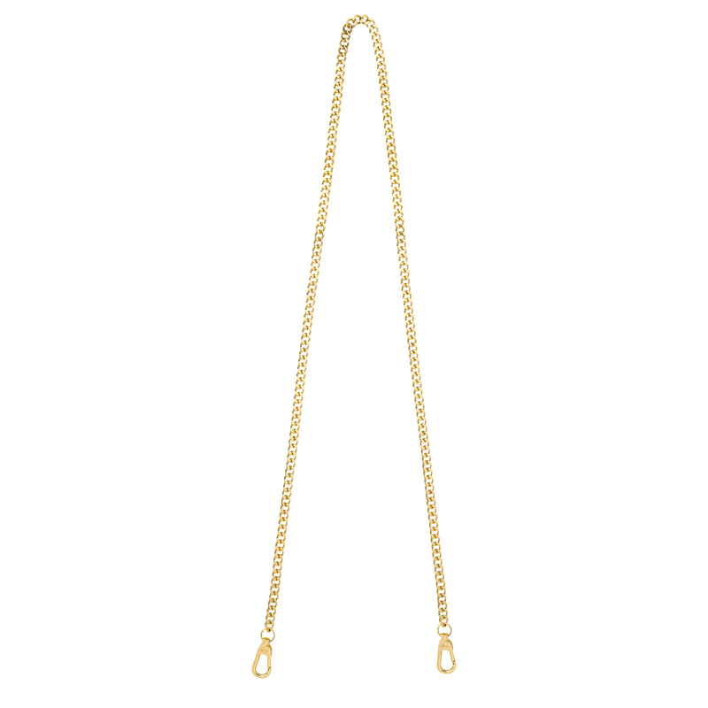 Alça De Bolsa Longchamp chaîne Shoulder strap Feminino Douradas | LC-OFML3537