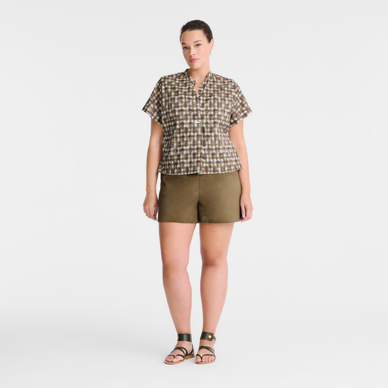 Blusa Longchamp Blouse Feminino Artichoke | LC-YEHN0764