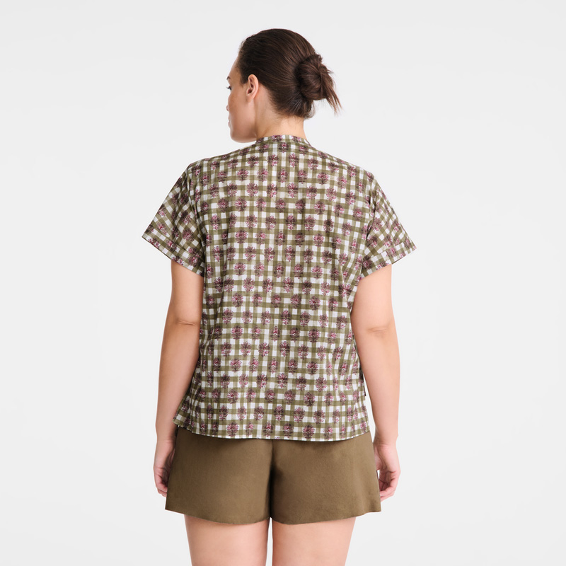Blusa Longchamp Blouse Feminino Artichoke | LC-YEHN0764