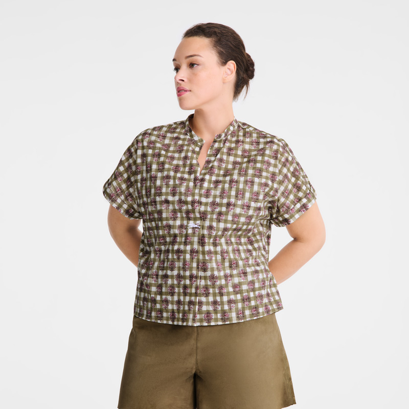 Blusa Longchamp Blouse Feminino Artichoke | LC-YEHN0764