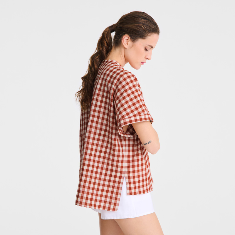 Blusa Longchamp Blouse Feminino Bark | LC-WOIW0435