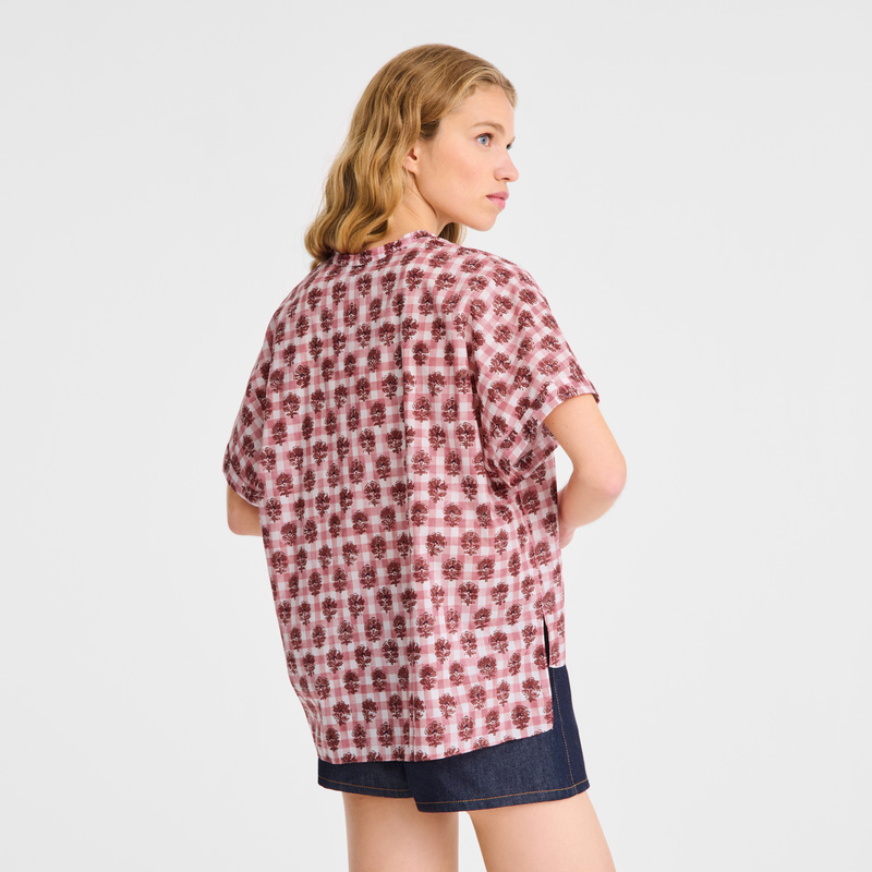 Blusa Longchamp Blouse Feminino Blush | LC-DWLO8650